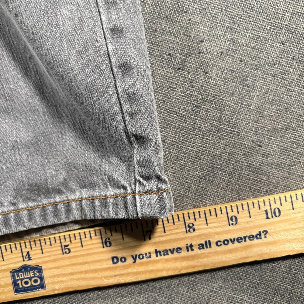 Levi's 514 Slim Straight Jeans Mens 34x32 Grey 100% Cotton Denim Pants